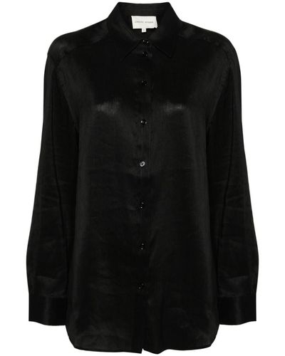 Loulou Studio Canisa Oversized Shirt - Black