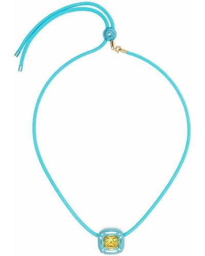 Swarovski Dulcis Cord Necklace - Blue