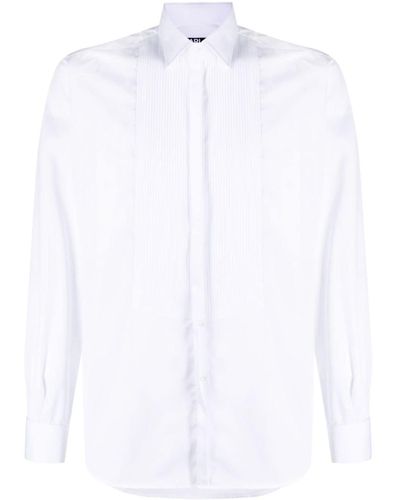 Karl Lagerfeld Cotton Tuxedo Shirt - White