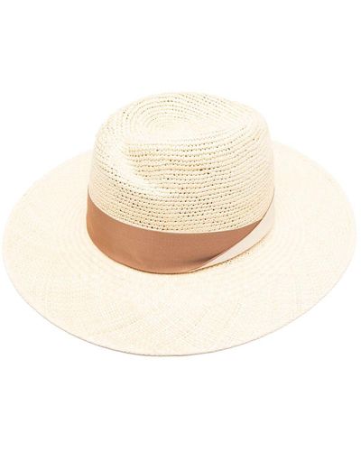 Borsalino Panama Semicrochet Hat - White