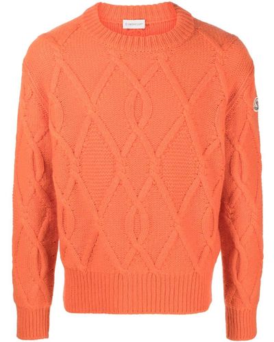 Moncler Trui Met Logopatch - Oranje