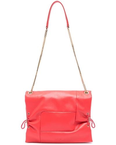Lancel Medium Billie Leather Bag - Red