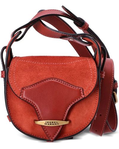 Isabel Marant Mini Botsy Satchel-Tasche aus Wildleder - Rot