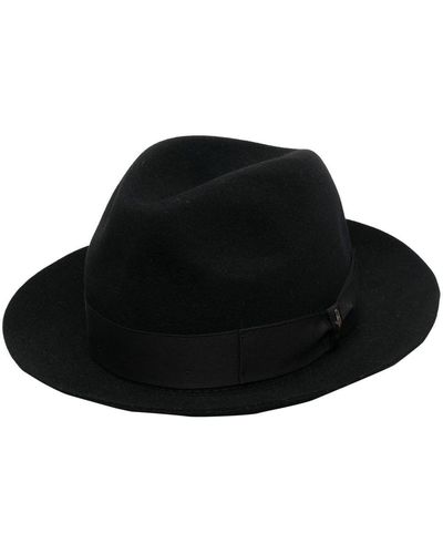 Borsalino Felted Trilby Hat - Black