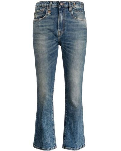 R13 Low-rise Flared Jeans - Blue