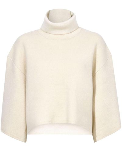 Proenza Schouler Double Face Cashmere Sweater - Natural