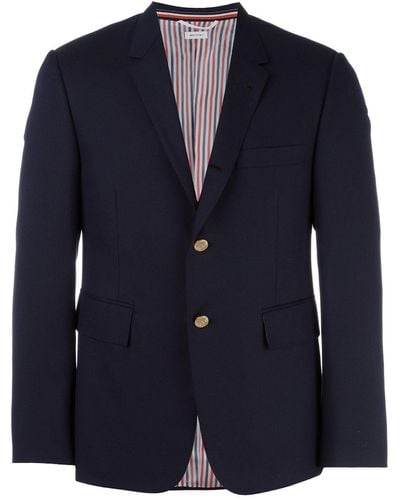 Thom Browne Classic Suit In Super 120's Plain Weave - Blu