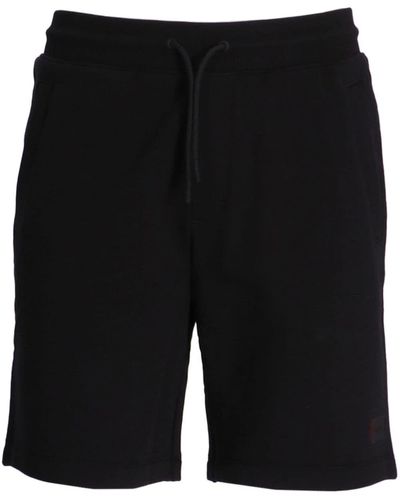 HUGO Diz_h Cotton Track Shorts - Black