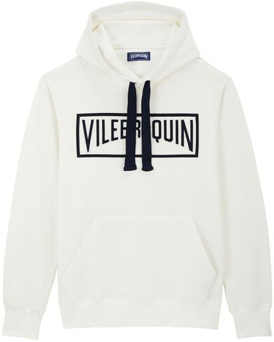 Vilebrequin Logo-embroidered Cotton Hoodie - White