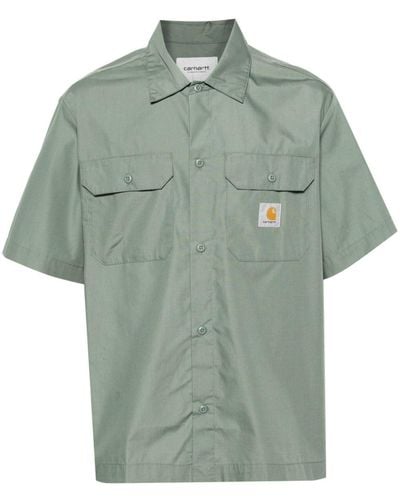 Carhartt Craft logo-patch shirt - Vert
