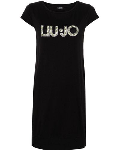 Liu Jo Logo-print T-shirt Dress - Black