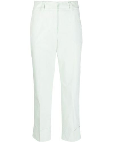 Peserico Pantalon court à coupe droite - Blanc