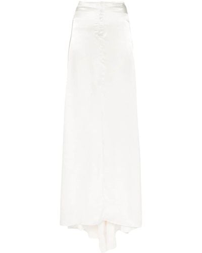 Ludovic de Saint Sernin Panelled Maxi Skirt - White