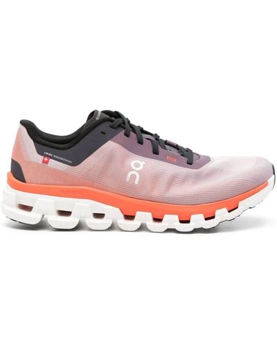 On Shoes Cloudflow 4 Colour-block Trainers - Pink