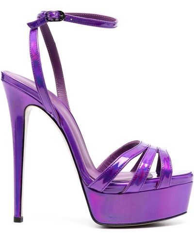 Le Silla Lola Platform-sole 150mm Sandals - Purple