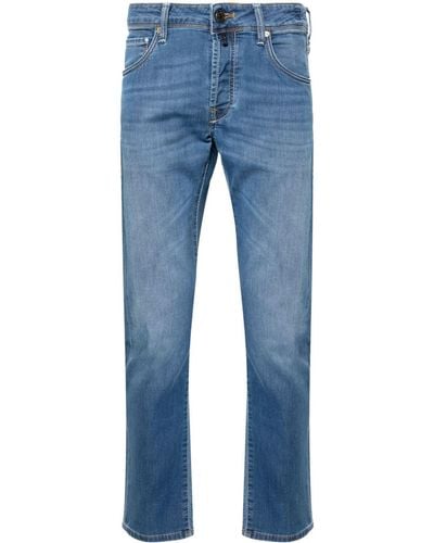 Incotex Tief sitzende Slim-Fit-Jeans - Blau