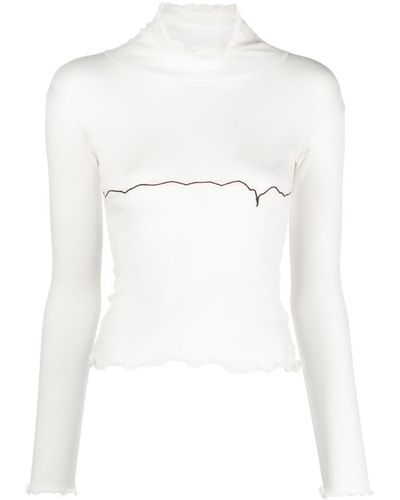 Baserange Tabby Star Organic-cotton Sweater - White