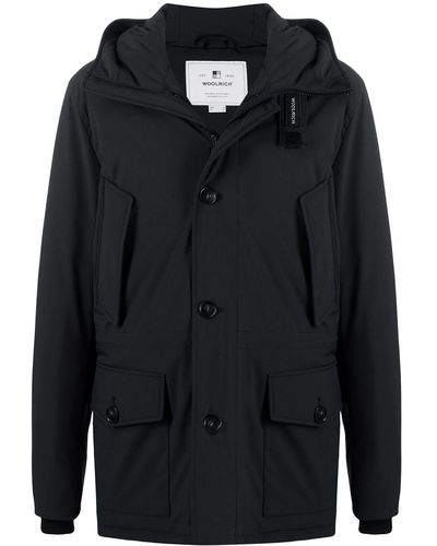 Woolrich パーカーコート - ブラック