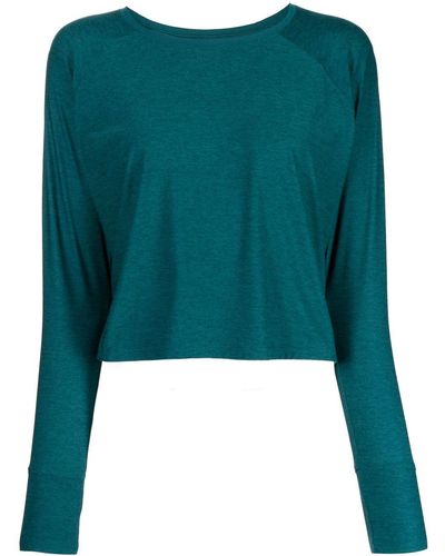 Beyond Yoga Day Dreamer Ribbed-knit Pullover - Green
