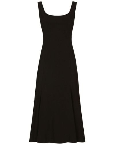 Dolce & Gabbana A-line Sleeveless Dress - Black