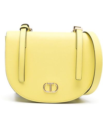 Twin Set Logo-plaque Crossbody Bag - Yellow