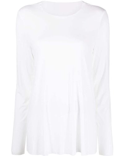 Wolford T-shirt Aurora a maniche lunghe - Bianco