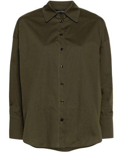 FEDERICA TOSI Button-up Poplin Shirt - Green