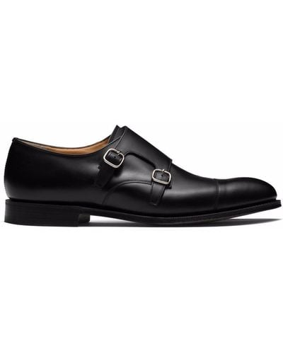 Church's Chaussures en cuir Cowes à doubles boucles - Noir