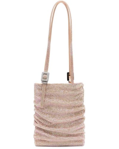 Benedetta Bruzziches Rhinestone-embellished Shoulder Bag - Pink
