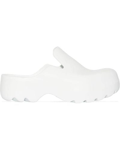 Bottega Veneta Rubber Flash Chunky-sole Sandals - White