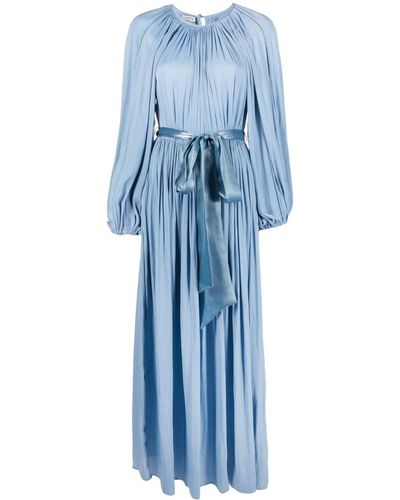 Baruni Fraya Long-sleeve Maxi Dress - Blue