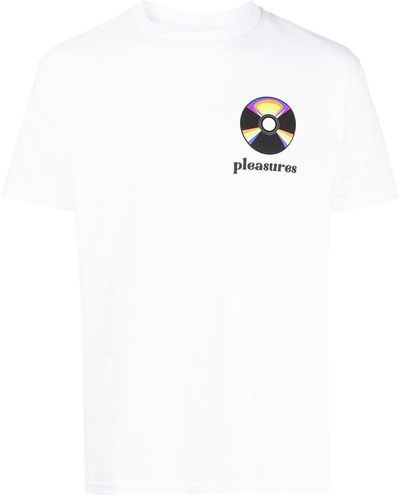 Pleasures T-shirt à logo imprimé - Blanc