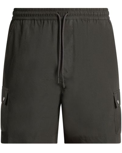 CHE Elasticated-waistband Track Shorts - Black
