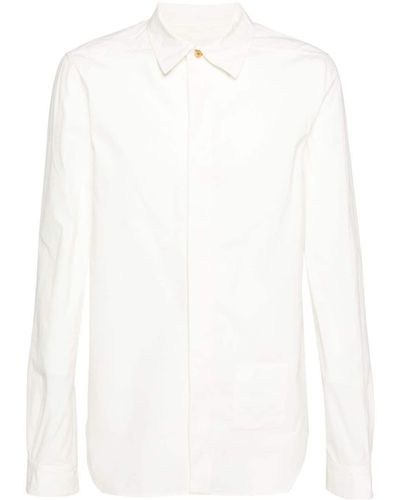 Rick Owens X Bonotto Office Cotton Shirt - White