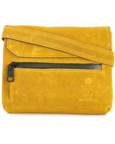 AS2OV Bolso de hombro con solapa - Amarillo