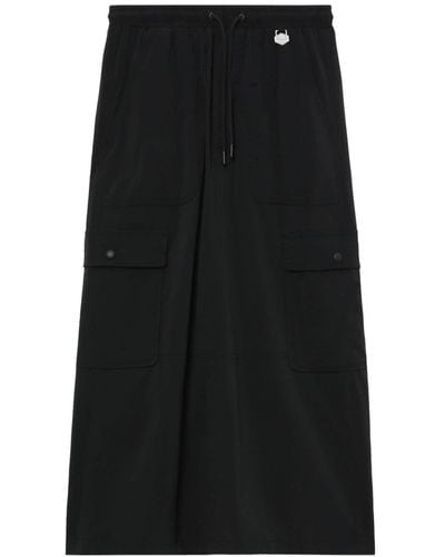 Chocoolate Elasticated-waist Midi Skirt - Black