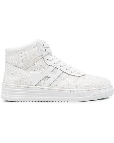 Hogan H630 Glitter Sneakers - White