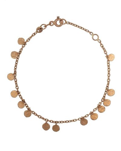 Kismet by Milka 14kt Rose Gold Dangle Disc Bracelet - Metallic