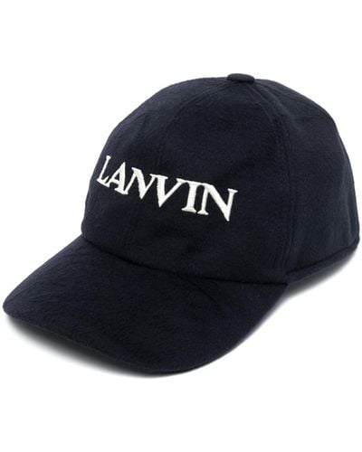 Lanvin Embroidered-logo Baseball Cap - Blue