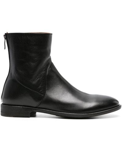 Alberto Fasciani Homer Leather Ankle Boots - Black
