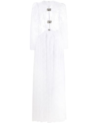 Christopher Kane Abendkleid mit Kristallen - Weiß