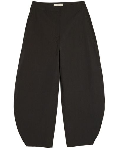 Amomento High-waisted Tapered Trousers - Grey
