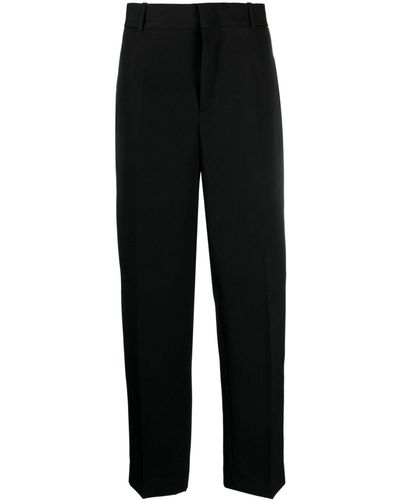 Jil Sander Pantalon de costume à coupe droite - Noir