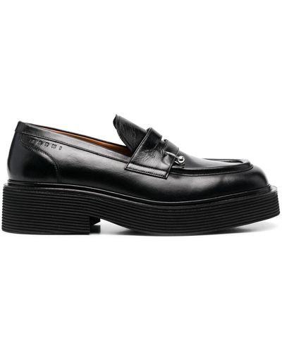 Marni Iconic Loafers Met Vierkante Neus - Zwart
