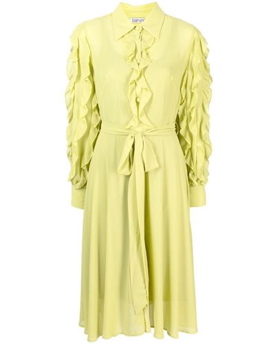 Baruni Theresa Midi Shirt Dress - Yellow