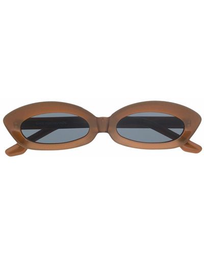 Kiko Kostadinov Gwendolyn Cat-eye Sunglasses - Brown