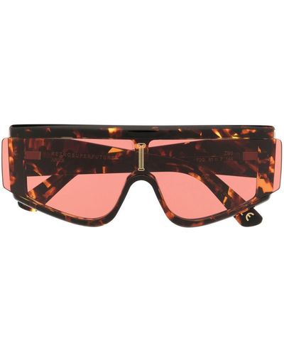 Aries Oversized-frame Design Sunglasses - Brown