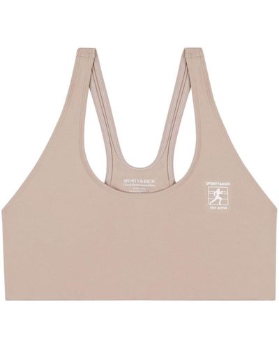 Sporty & Rich Stay Active Sports Bra - Natural