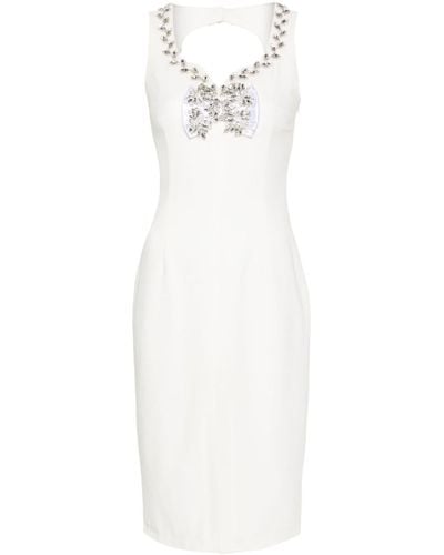 Loulou Odelle Crystal-embellished Midi Dress - White