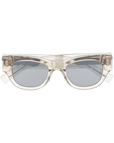 Saint Laurent Square-frame Transparent Sunglasses - Gray